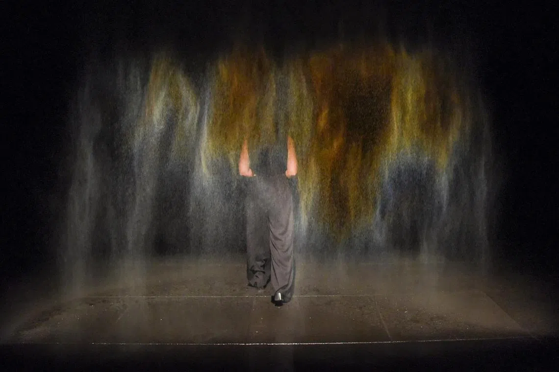 Olafur Eliasson opens his first solo exhibition in South-east Asia at Singapore Art Museum at Tanjong Pagar Distripark.