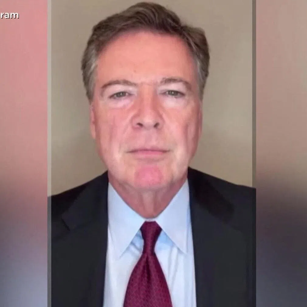 In this screengrab from a video posted on James Comey's Instagram page on Sept 25, the former FBI chief and prominent Donald Trump critic says that he is "not afraid" and declares his innocence after being indicted on two criminal counts as the US president escalates a campaign of retribution against political foes. 