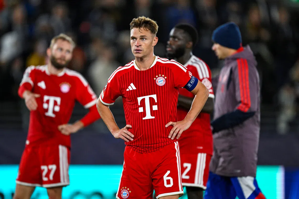 FILE PHOTO: Bayern Munich's Joshua Kimmich after a match, Lyse Arena, Stavanger, Norway - October 13, 2026. Carina Johansen/NTB via REUTERS /File Photo