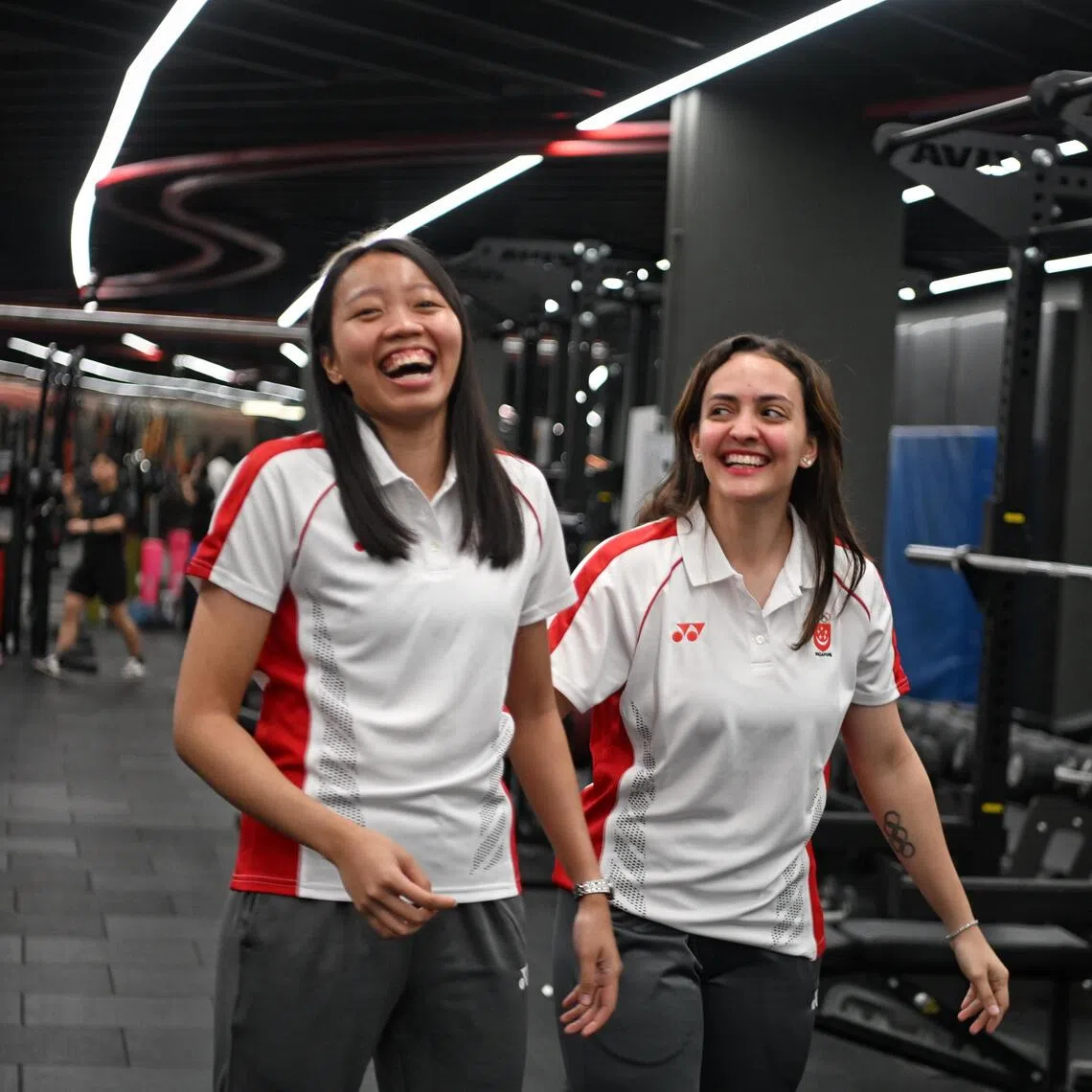 ST20251121_202501200932 Azmi Athni dgfencing21//

(From left) Singapore SEA Games fencers Amita Berthier, 24, and Kiria Tikanah, 25, on Nov 21, 2025. 

ST PHOTO: AZMI ATHNI