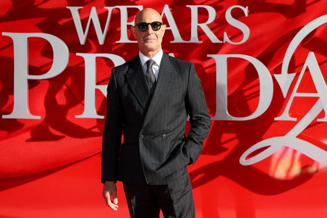 Stanley Tucci at The Devil Wears Prada 2 premiere in London on April 22.