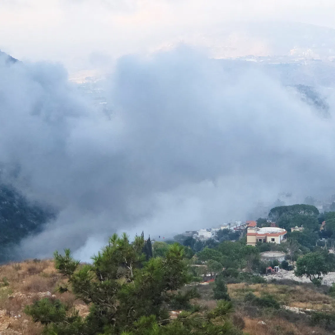 Smoke rises in southern Lebanon following Israeli strike in Arab Salim, Lebanon, September 6 , 2026. Picture taken with a mobile phone. REUTERS/Ali Hankir