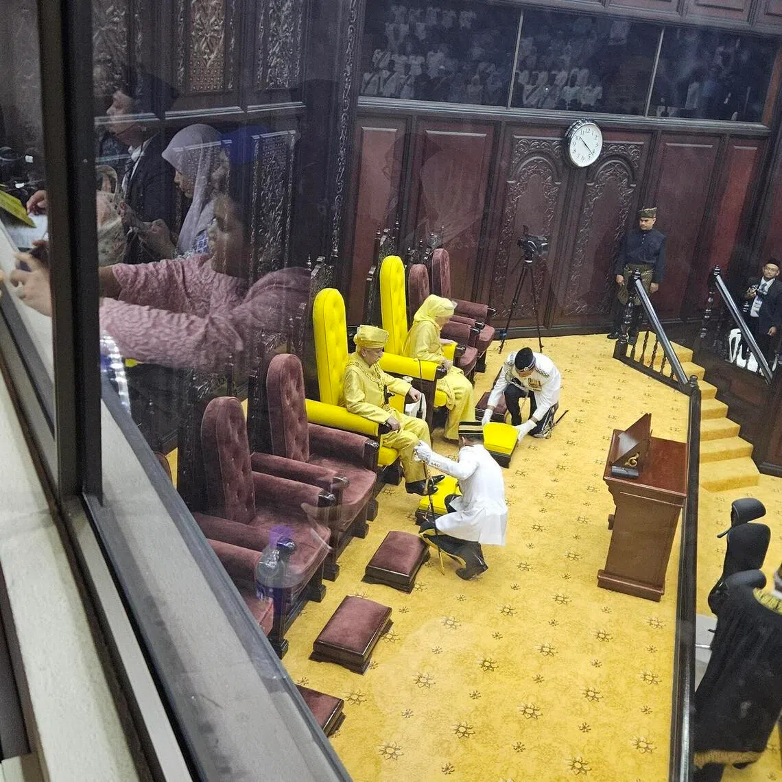 Seats beside Negeri Sembilan ruler Tuanku Muhriz Tuanku Munawir were left vacated as the chieftains decided to boycott the opening of the state assembly on April 23.