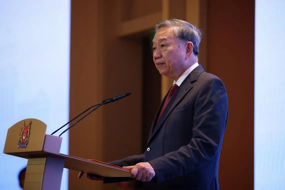 Vietnamese President To Lam in Singapore for four-day state visit
