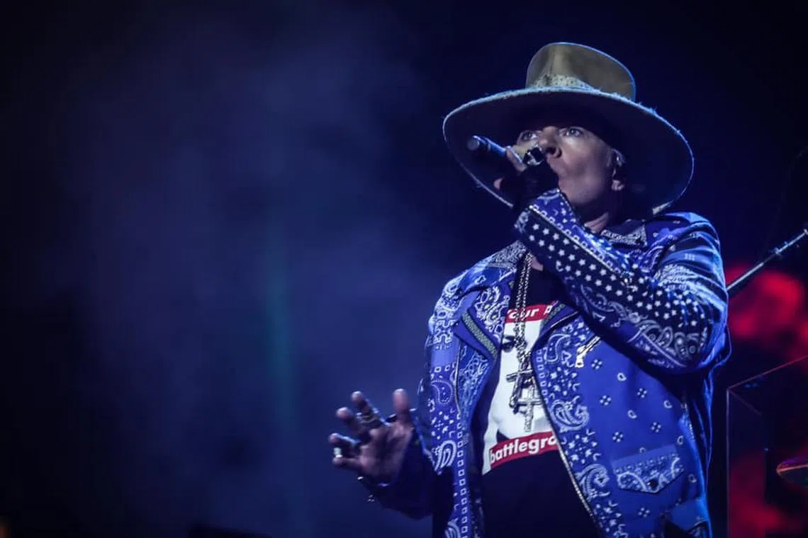 Guns N' Roses, fronted by singer Axl Rose, are behind some of the biggest rock songs from the late 1980s and early 1990s. 