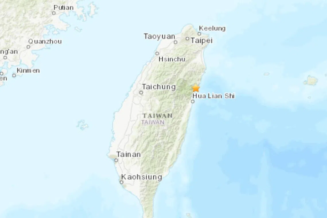 A 5.3-magnitude earthquake struck Taiwan's sparsely populated east coast county of Hualien on Sept 21.