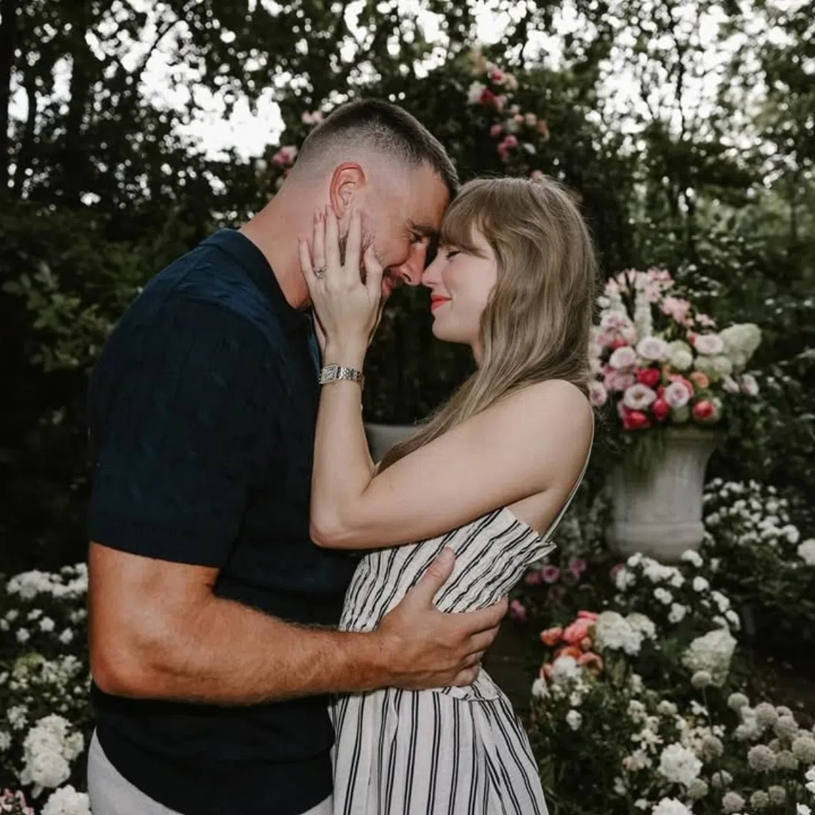 The pair got engaged in August, announcing it through a joint Instagram post with the caption, “Your English teacher and your gym teacher are getting married”.