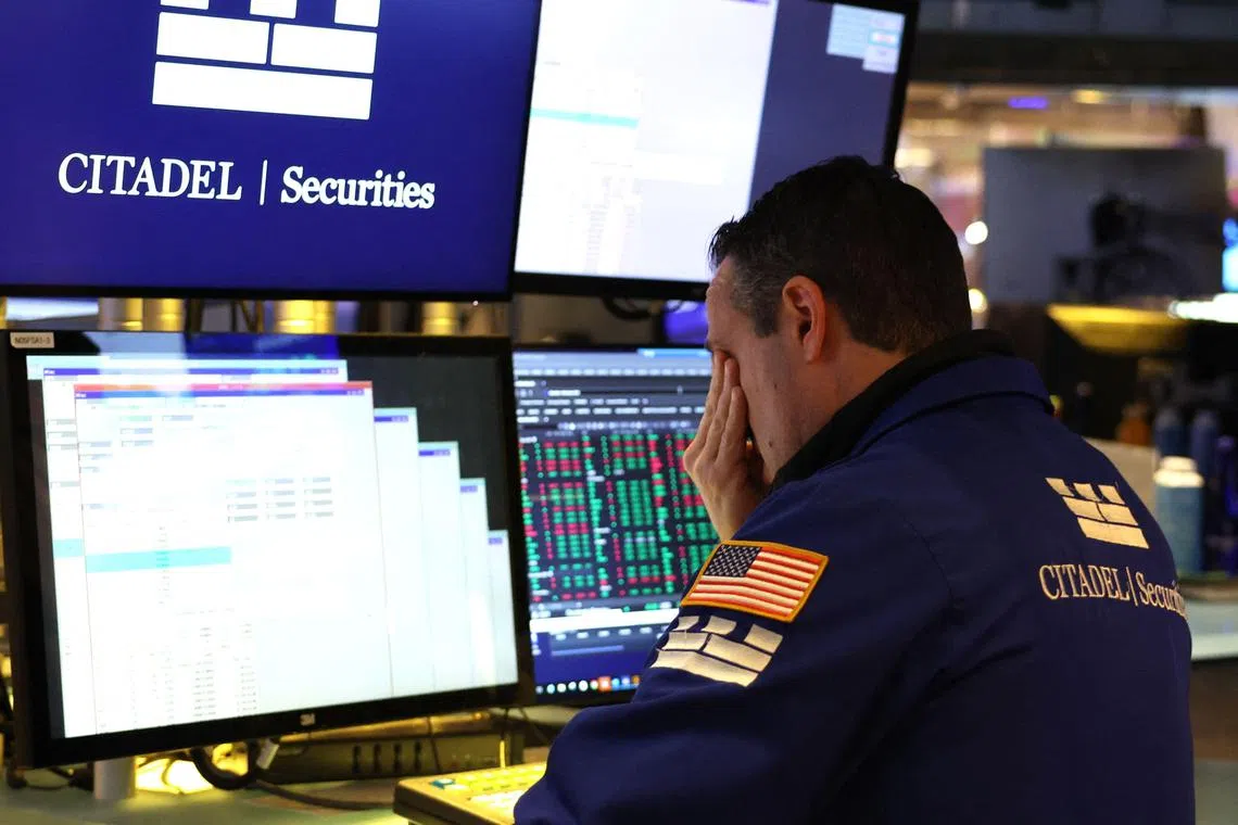 The S&P 500 has fallen 6 per cent since President Donald Trump's inauguration.