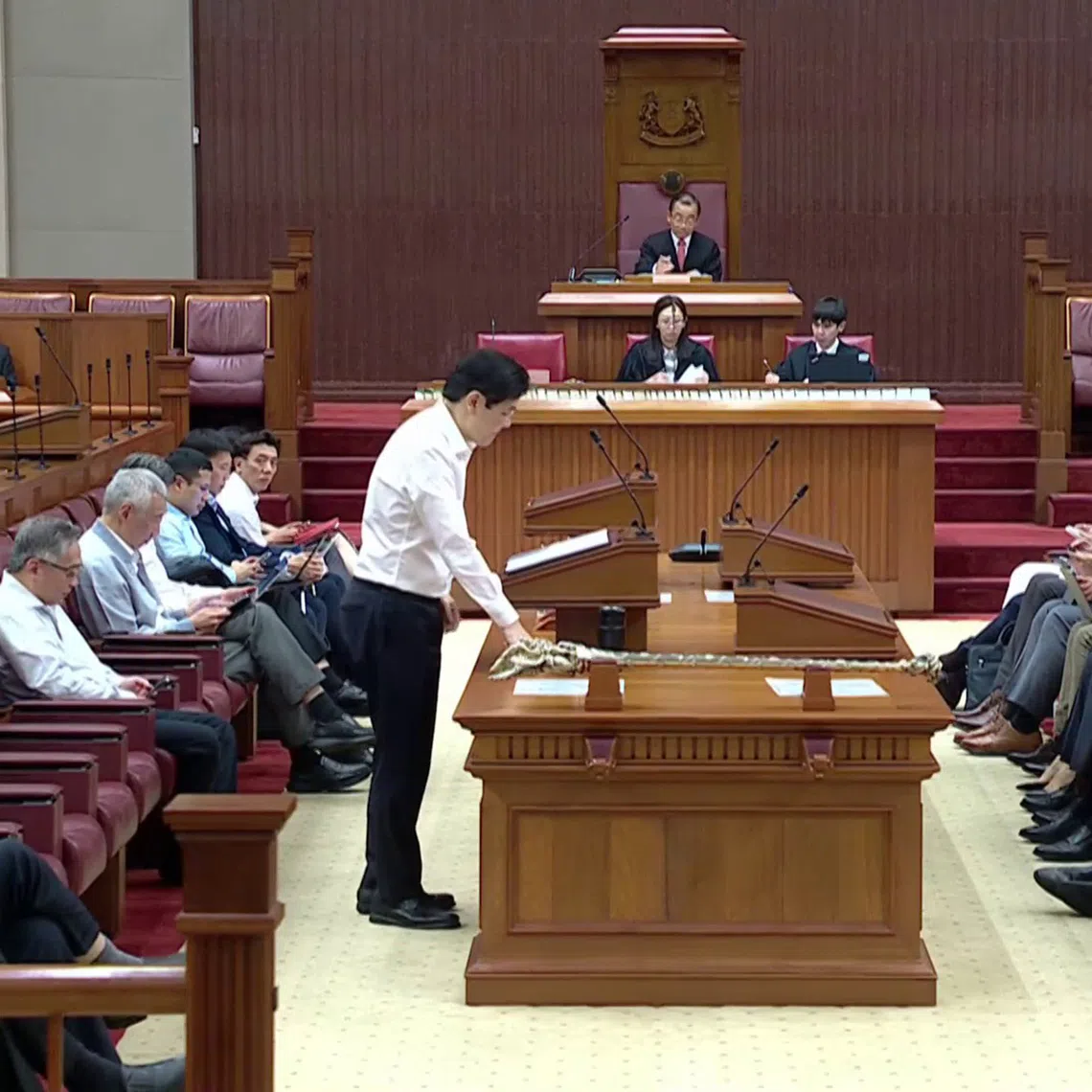 PM Lawrence Wong called for constructive politics, conducted with seriousness and integrity.