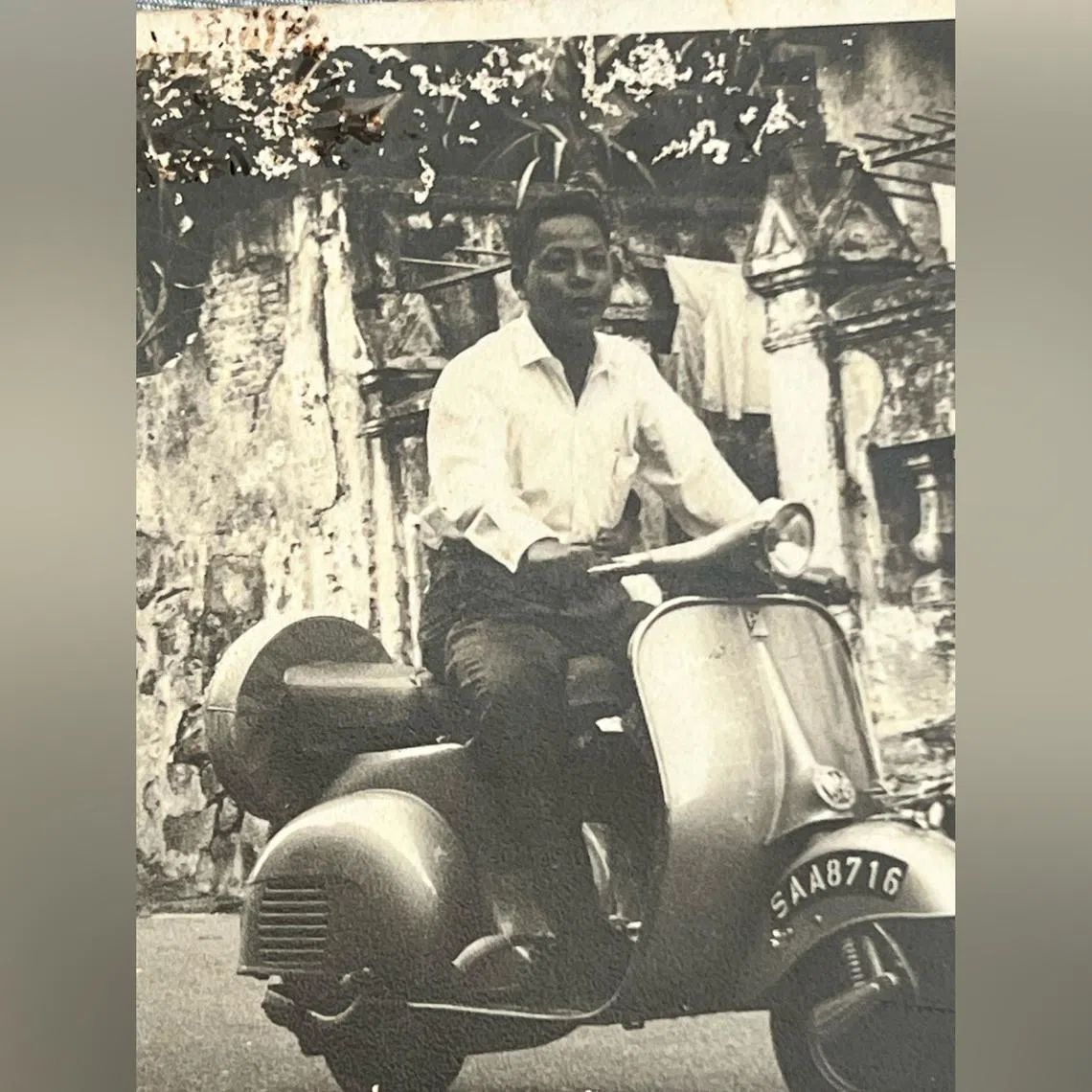 The reporter's late grandfather Tan Swee Teck, who died in 2012 at the age of 83.