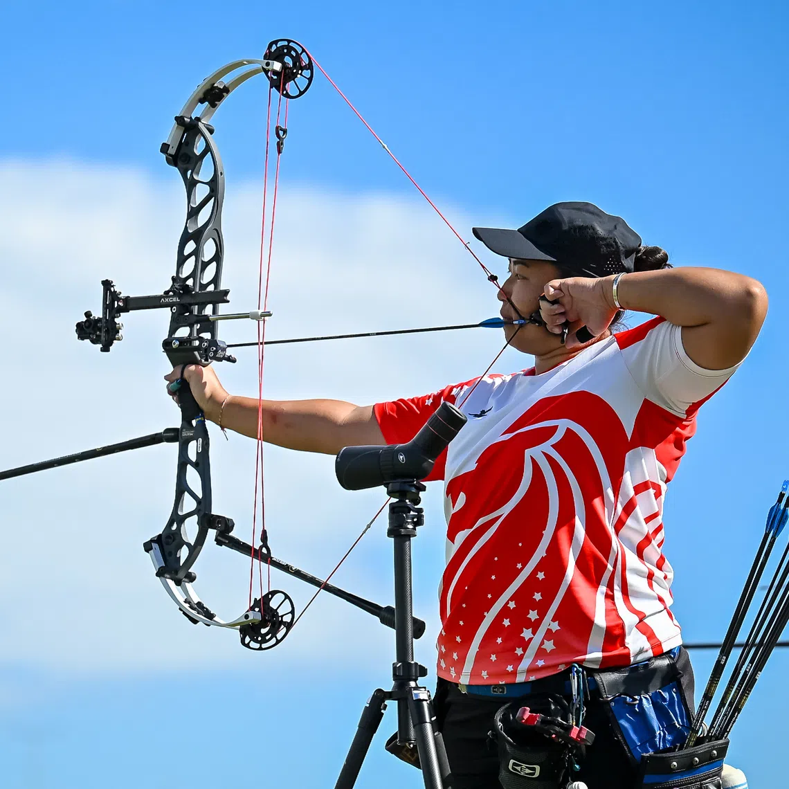 Singaporean archer Madeleine Ong will be in action in the women's compoud individual final on Dec 18.