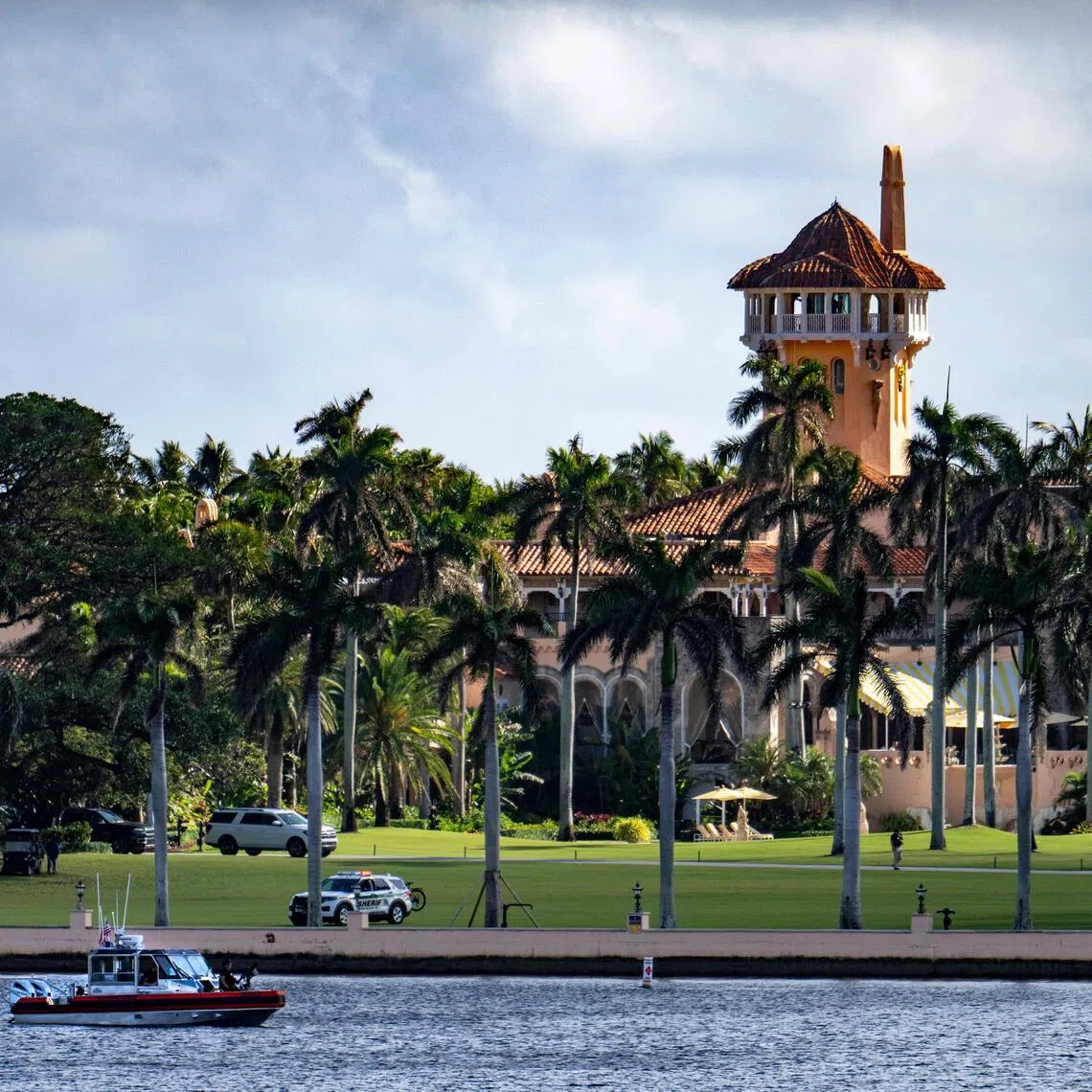 The US President was not in at the time of the incident. 