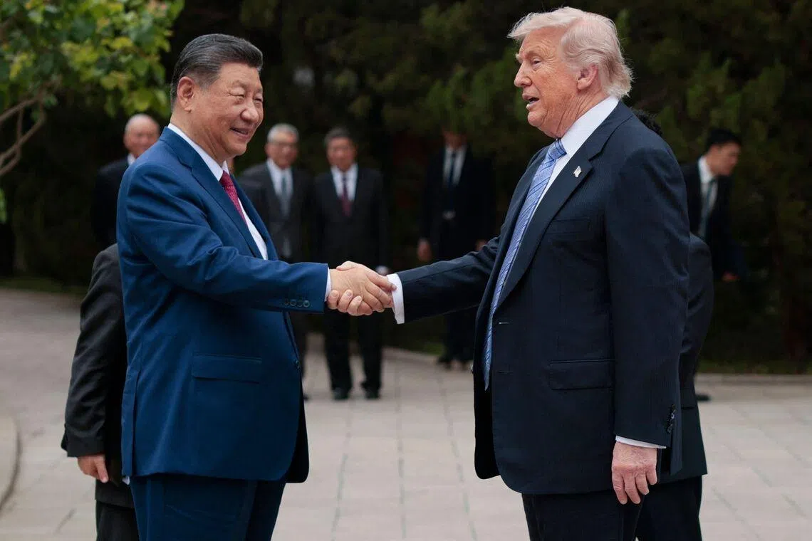 Mr Trump said the two leaders also agreed that the Strait of Hormuz must reopen.