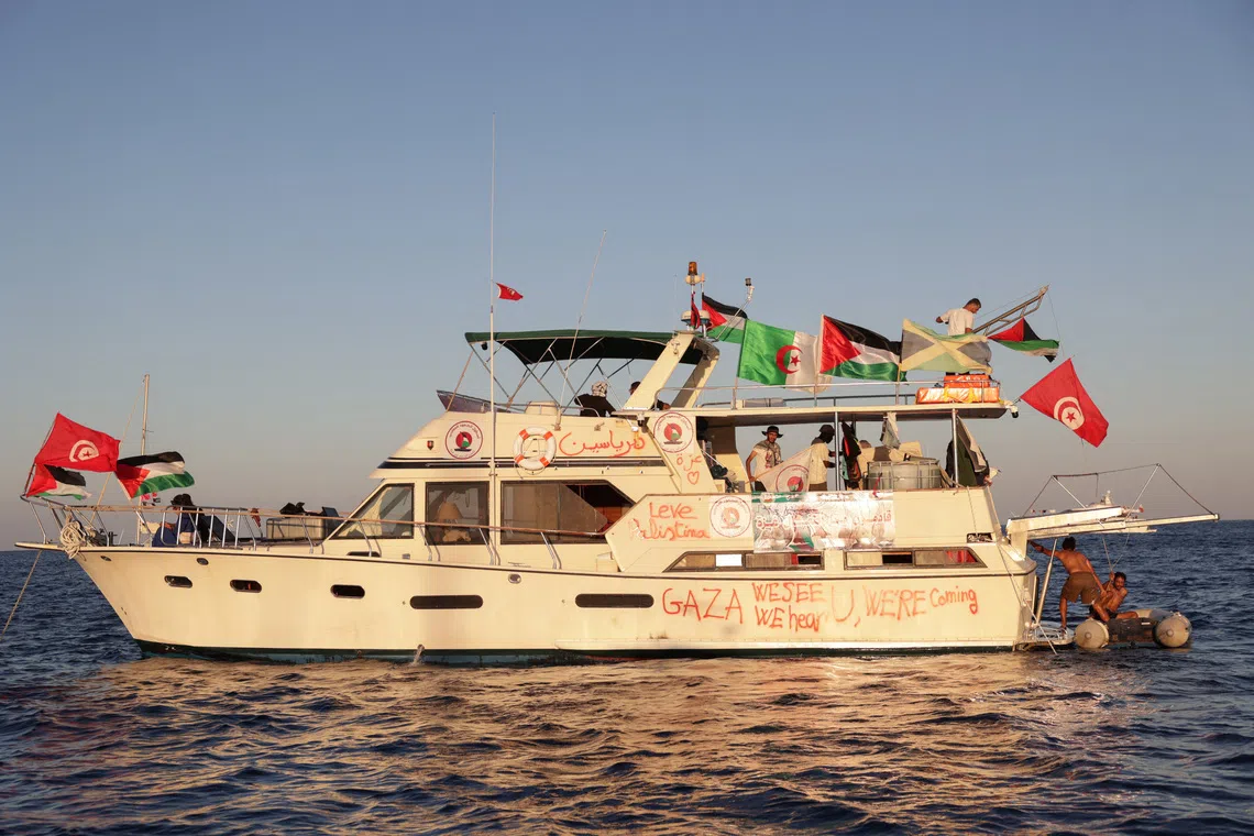 Activists aim to challenge Israel's naval blockade and deliver aid to the Palestinian territory.
