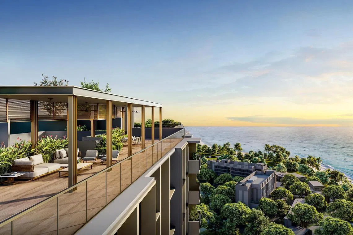 Situated next to Downtown East in Pasir Ris, Coastal Cabana is jointly developed by Qingjian Realty, Forsea Holdings, ZACD Group and Jianan Capital.  