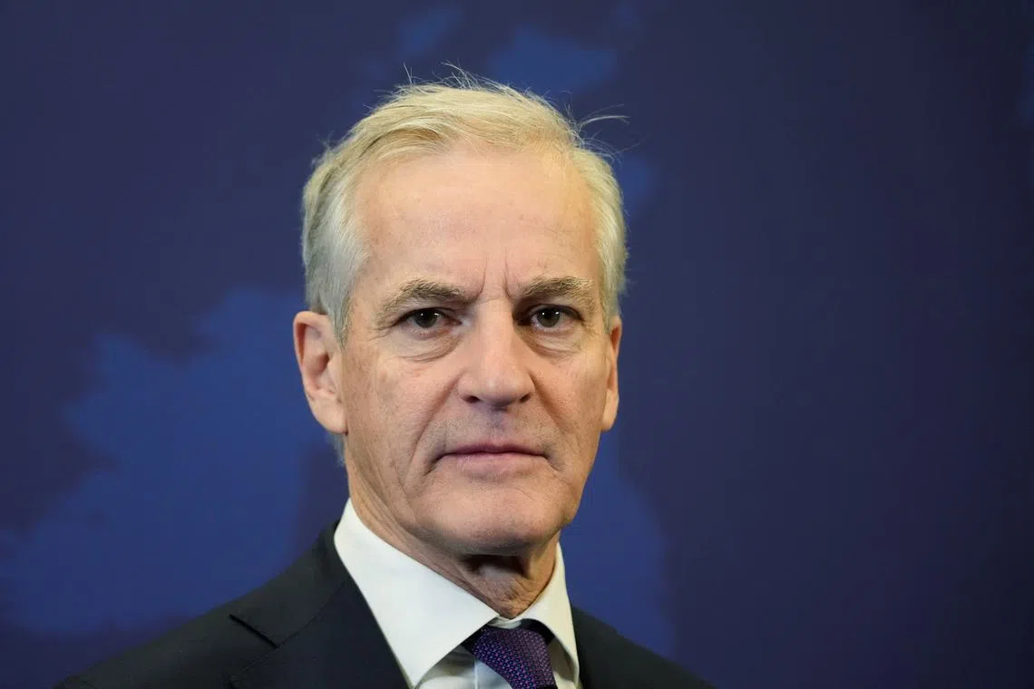 FILE PHOTO: Norwegian Prime Minister Jonas Gahr Stoere attends the Joint Expeditionary Force (JEF) summit in Tallinn, Estonia December 17, 2024. REUTERS/Ints Kalnins/File Photo