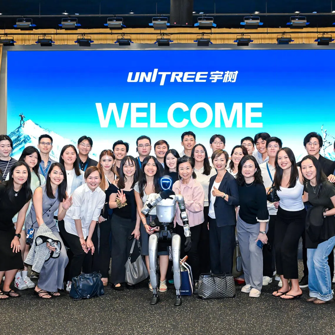 Participants and speakers of UOB Private Bank’s 2026 Next Generation Programme during a company visit to Unitree Robotics in Hangzhou.