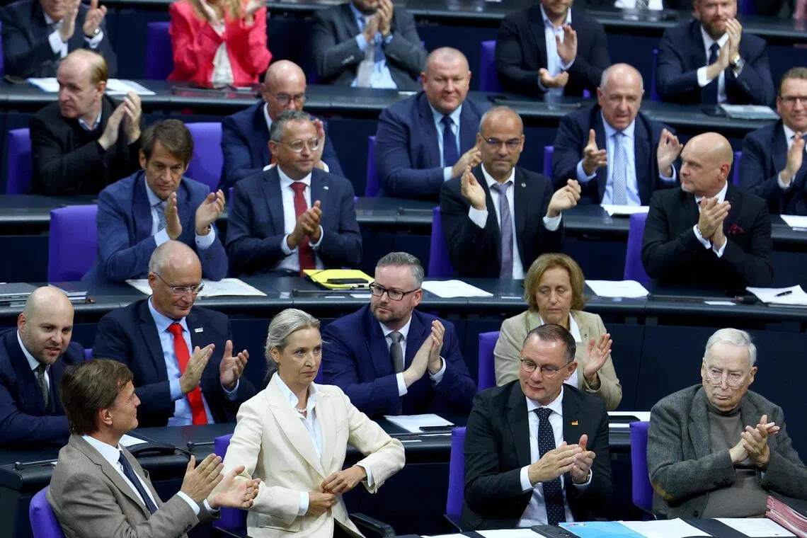 AfD members have faced criticism over “targeted, grid-like” parliamentary questions about the military, amid fears they could be passing information to Russia.