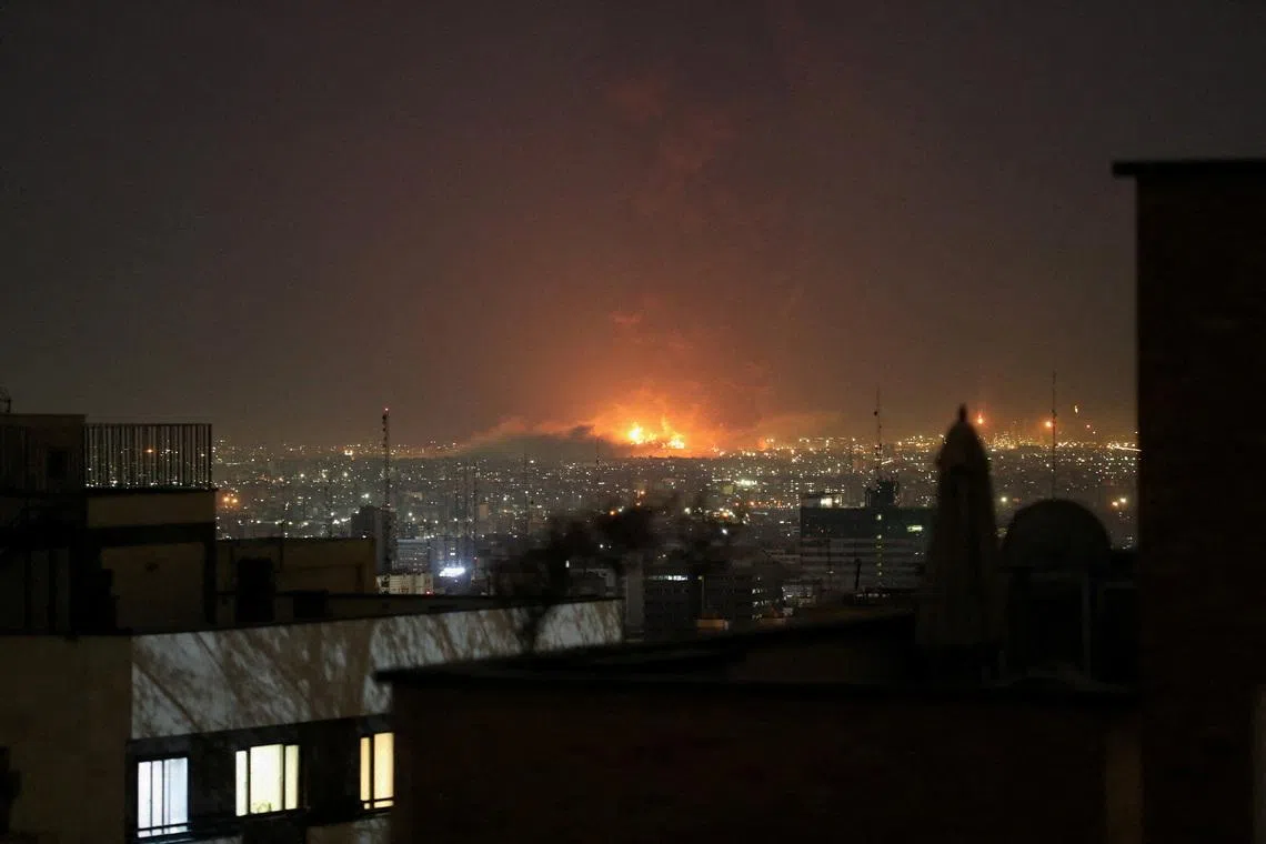 Smoke rises following an explosion, amid the U.S.-Israeli conflict with Iran, in Tehran, Iran, March 7, 2026. Stringer/WANA (West Asia News Agency) via REUTERS