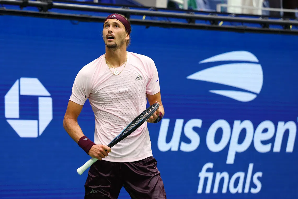 FILE PHOTO: Tennis - U.S. Open - Flushing Meadows, New York, United States - September 13, 2026 Germany's Alexander Zverev celebrates after winning the men's singles final against Ben Shelton of the U.S. REUTERS/Mike Segar/File Photo