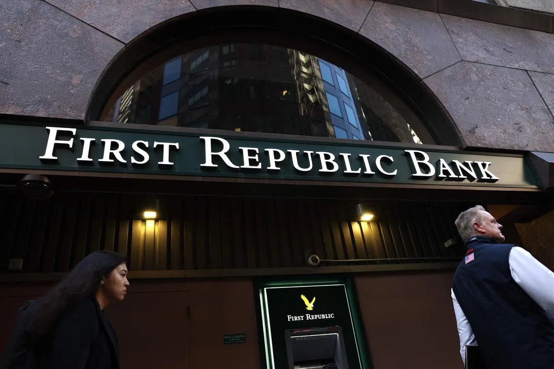 First Republic Bank stock keeps lurching lower - dropping 49 per cent on April 25 and 30 per cent the next day.