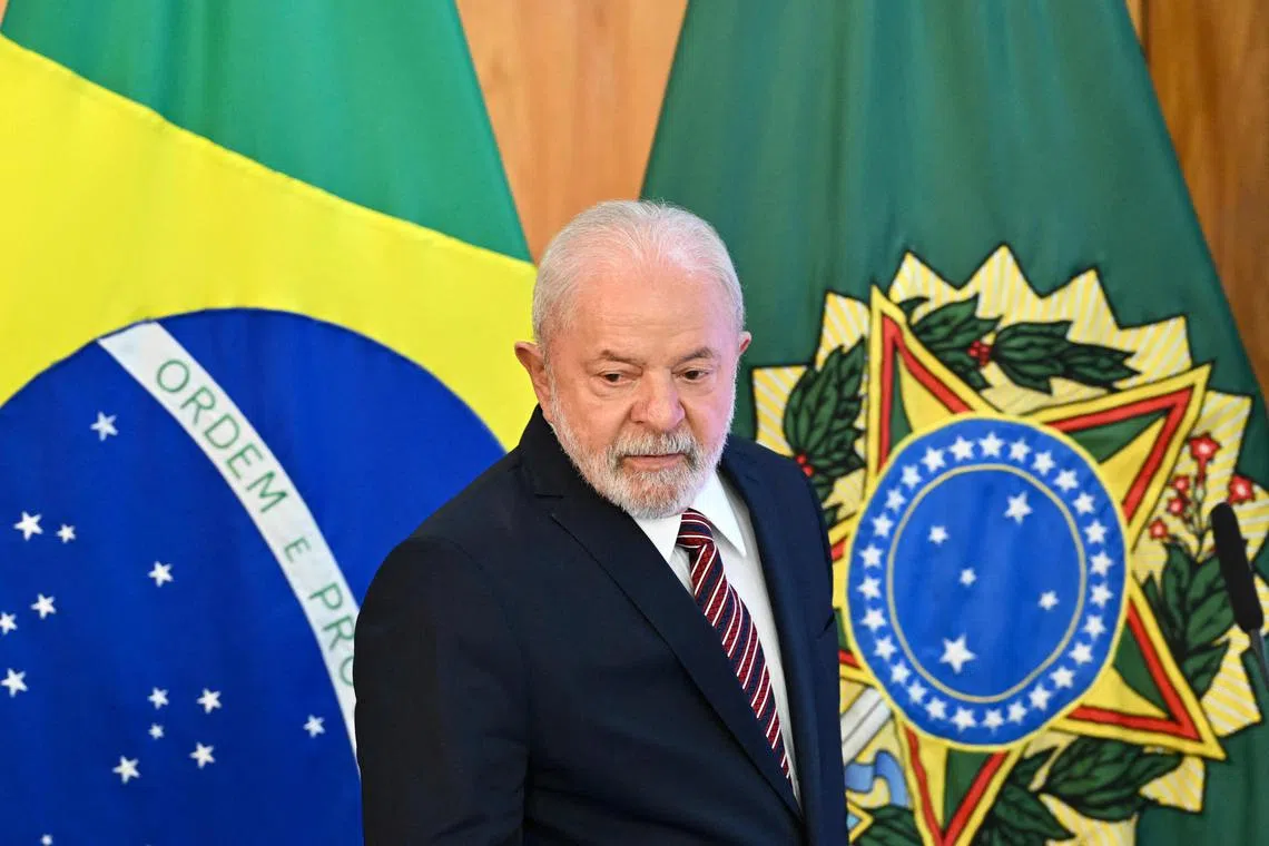 Brazilian President Luiz Inacio Lula da Silva called for Western powers to stop providing arms for the Ukraine war. 