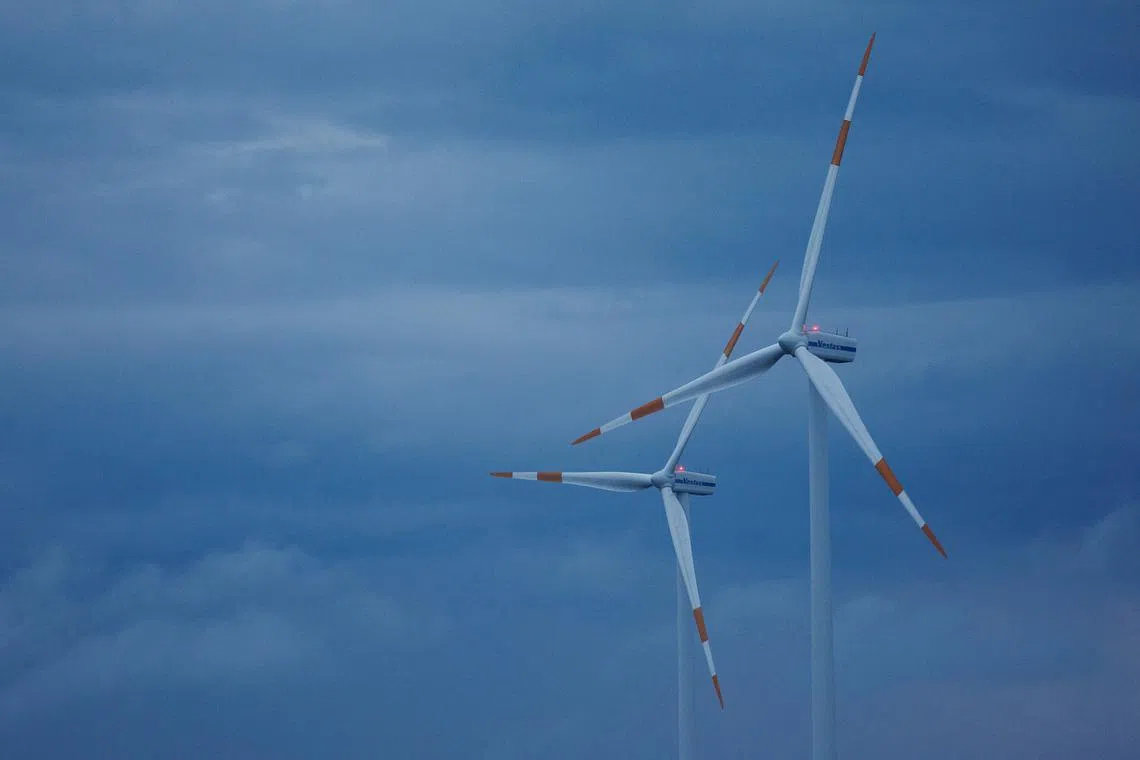 There is not yet an effective method of storing electricity generated by wind.