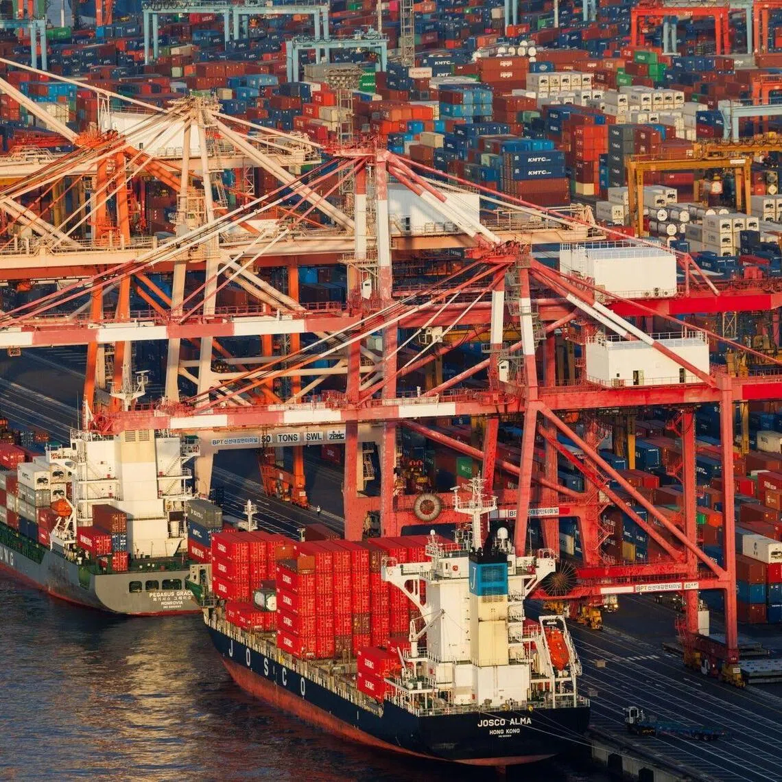 On an unadjusted basis, shipments gained 105.4%, while imports rose 42.8%, resulting in a trade surplus of US$14.5 billion (S$18.5 billion). 