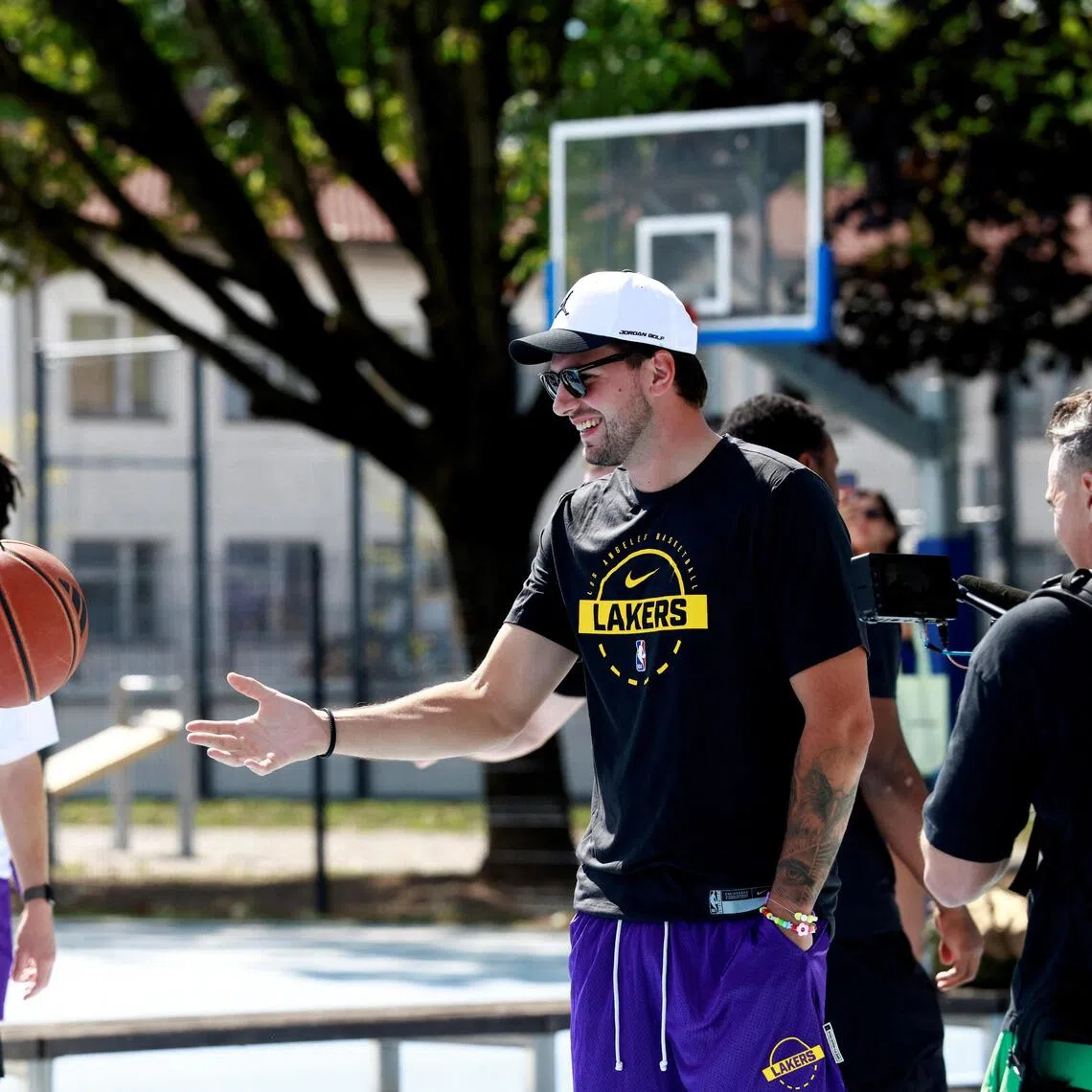 Italian basketball team BC Roma SPQR are owned by former Dallas Mavericks general manager Donnie Nelson and Los Angeles Lakers star Luka Doncic (pictured). 
