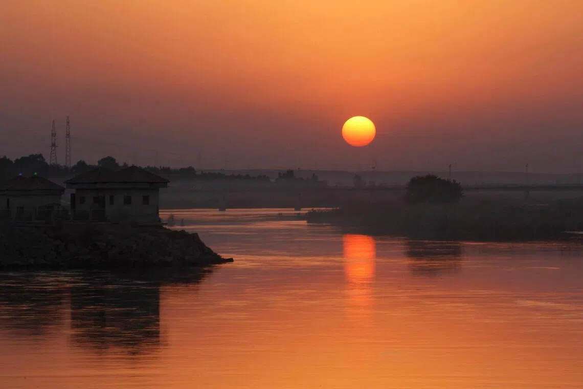 Scientists believe the Euphrates River was formed when two river systems merged due to tectonic activity.
