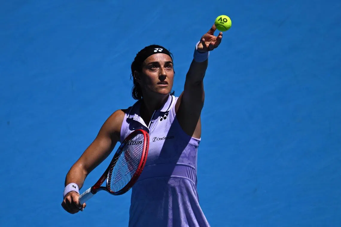 Caroline Garcia took just 65 minutes to overwhelm Canadian qualifier Katherine Sebov 6-3, 6-0. 