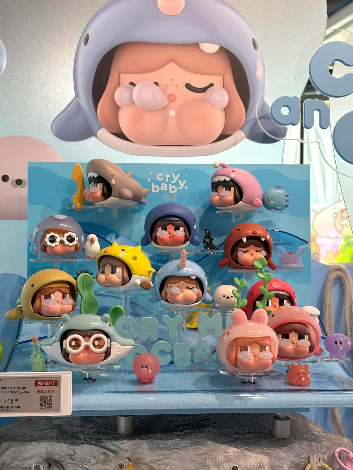 Crybaby’s Cry Me An Ocean series at Resorts World Sentosa pop-up store.