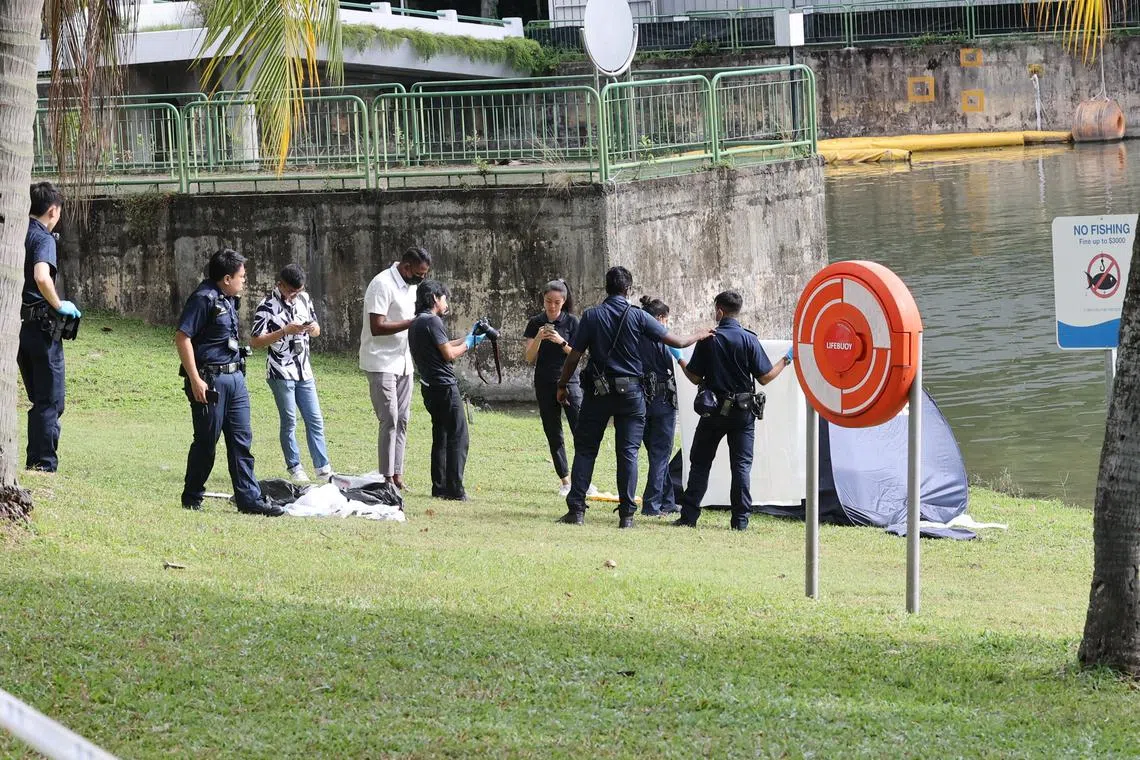 She was declared dead at the scene by a Singapore Civil Defence Force paramedic.