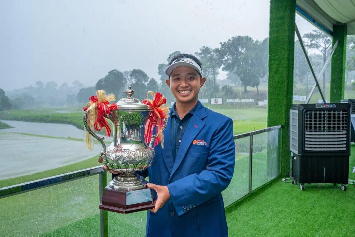 Singapore golfer Nicklaus Chiam ‘really, really happy’ with first pro win after dramatic play-off