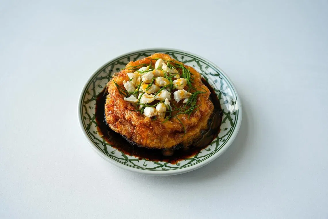 Golden Crab Tahu Kai Jeow from IM QALB by Pun Im.