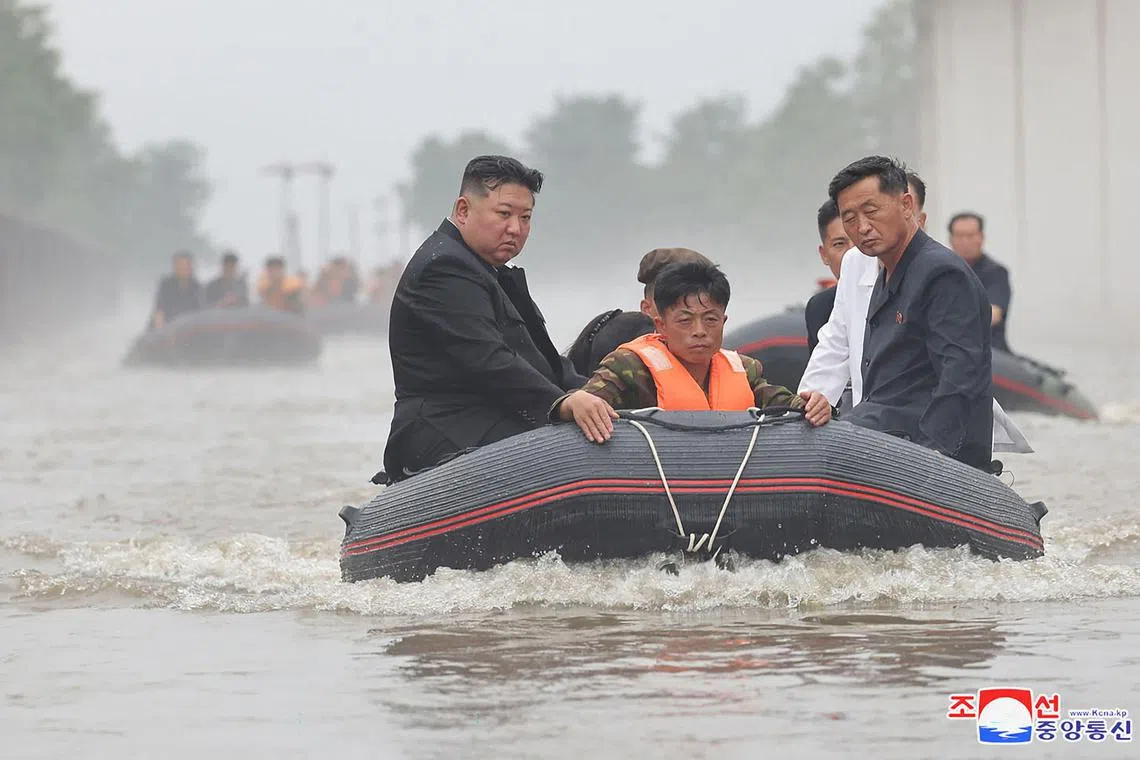 The city of Sinuiju, a trade hub connected to China by bridge, and the nearby county of Uiju were hit by torrential rains and floods in the last week of July. 