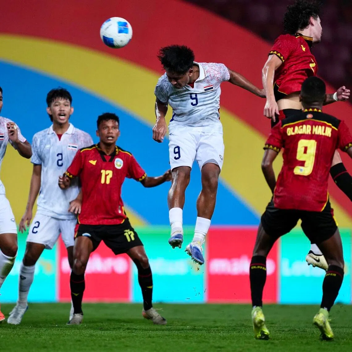 Thailand defeated Timor-Leste 6-1 in their SEA Games football match.