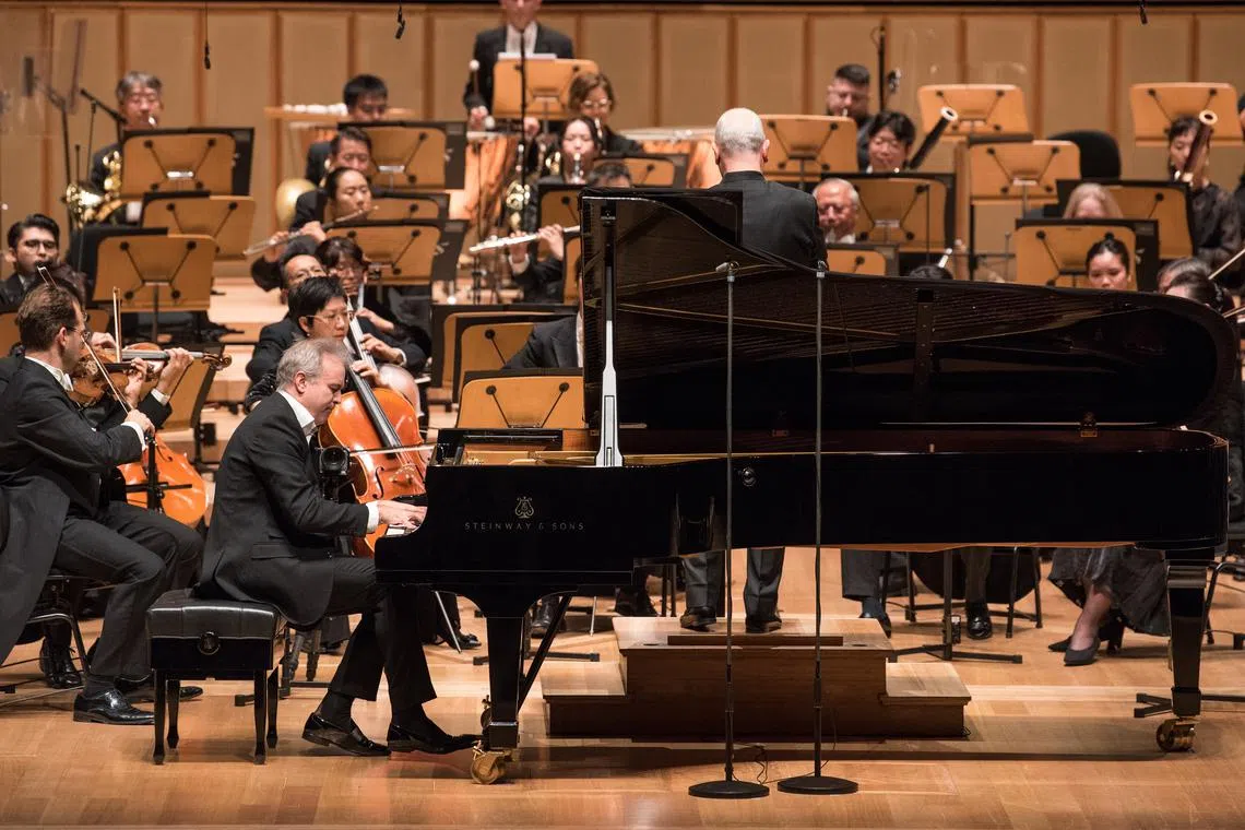 Pianist Alexei Volodin joined the Singapore Symphony Orchestra for a performance on July 24. 
