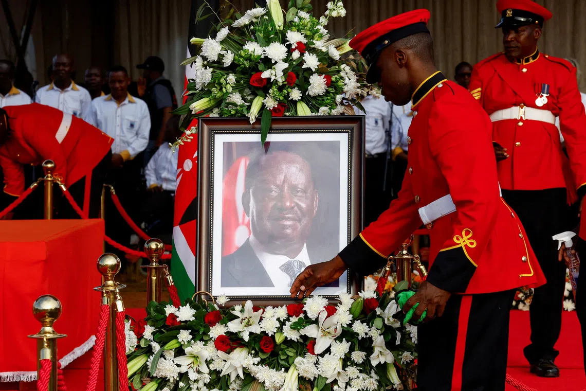 Thousands turn out for funeral of Kenyan opposition leader after deadly week