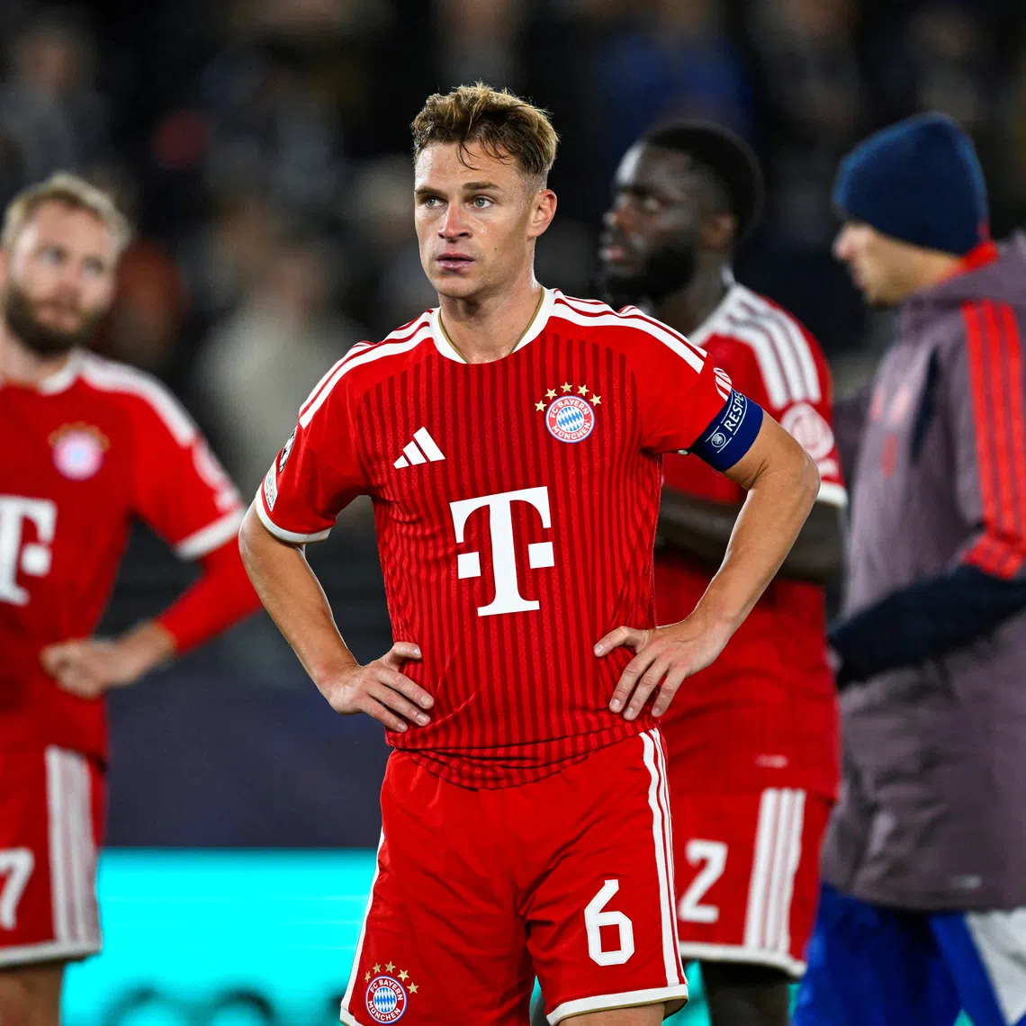 FILE PHOTO: Bayern Munich's Joshua Kimmich after a match, Lyse Arena, Stavanger, Norway - October 13, 2026. Carina Johansen/NTB via REUTERS /File Photo