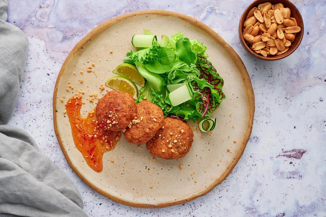 Cell cultured fish cakes from Umami Meats.