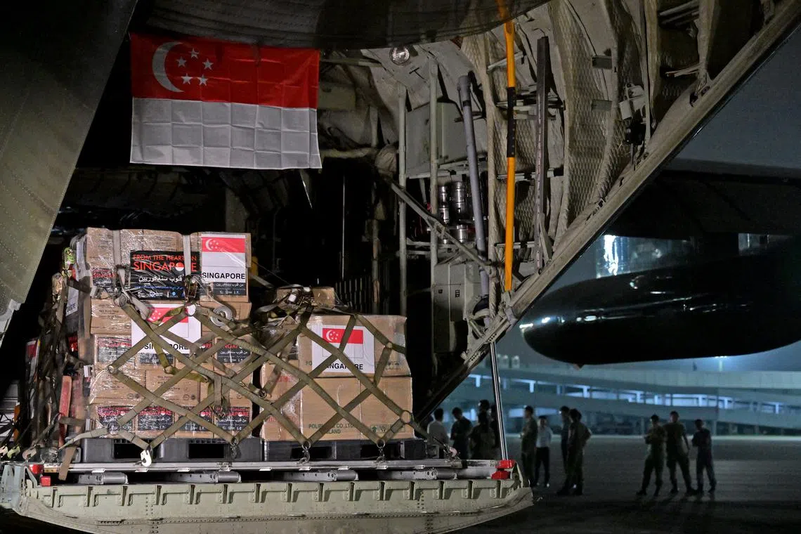 Singapore deploys a Republic of Singapore Air Force (RSAF) C-130 transport aircraft to Jordan, on Aug 12.