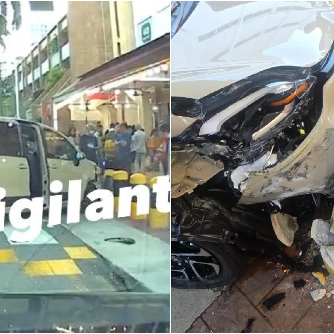 A photo of the aftermath of the accident appears to show it happened at a zebra crossing between Block 451 and Block 449.