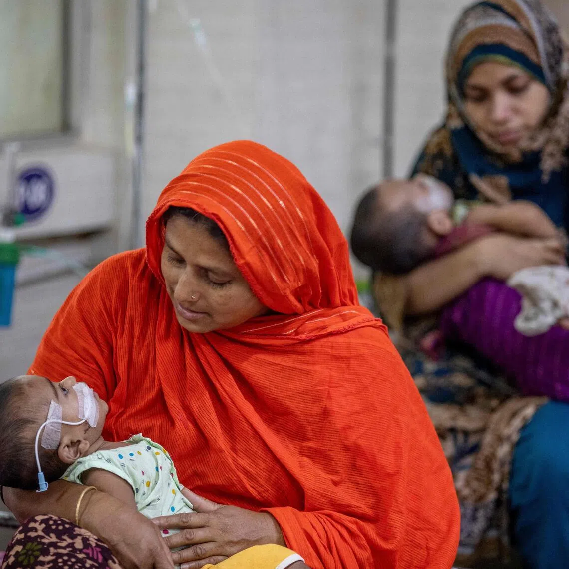 Hospitals in the capital Dhaka have been overwhelmed with cases and set up dedicated wards to take patients.