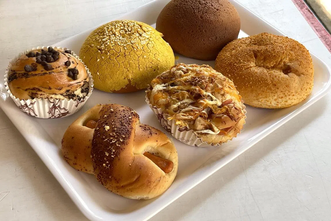 A variety of buns from Friends Bakery.