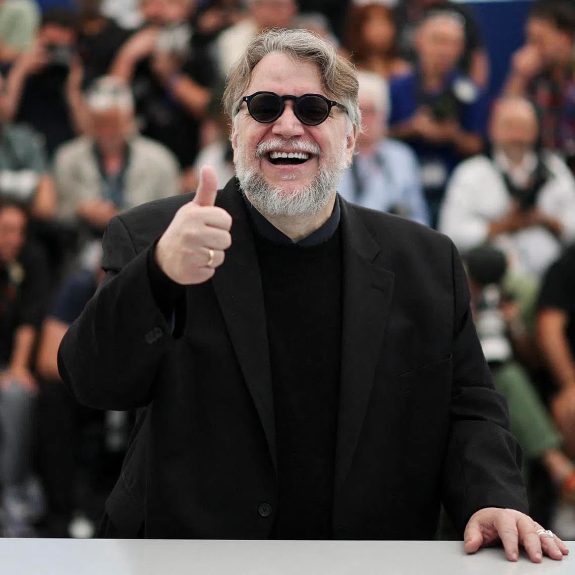 Director Guillermo del Toro poses during a photocall at the 78th Cannes Film Festival in Cannes, France, May 18, 2025. REUTERS/Sarah Meyssonnier/ File Photo