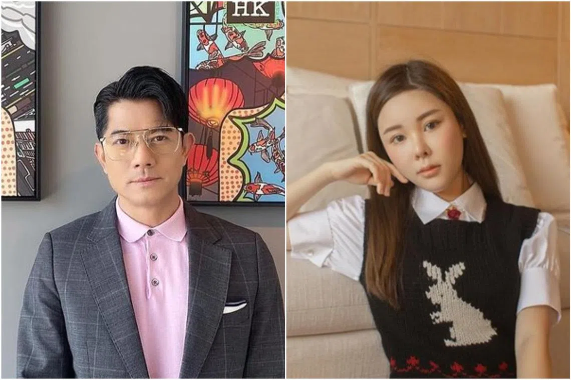 Hong Kong singer-actor Aaron Kwok (left) revealed that he was still in disbelief and saddened by Ms Abby Choi’s death.