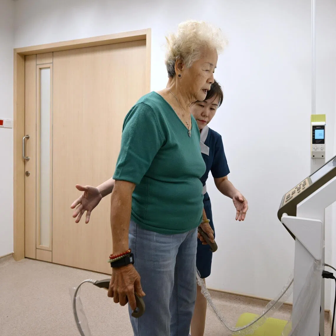 Madam Tan Ah Sang, 82, was referred to the new clinic for muscle health at Tan Tock Seng Hospital in 2025.