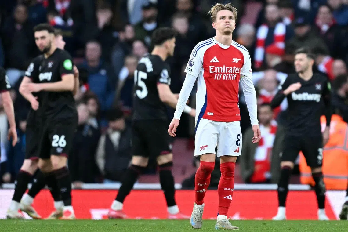 Arsenal failed to cope with an injury crisis that has depleted Mikel Arteta’s attacking options.