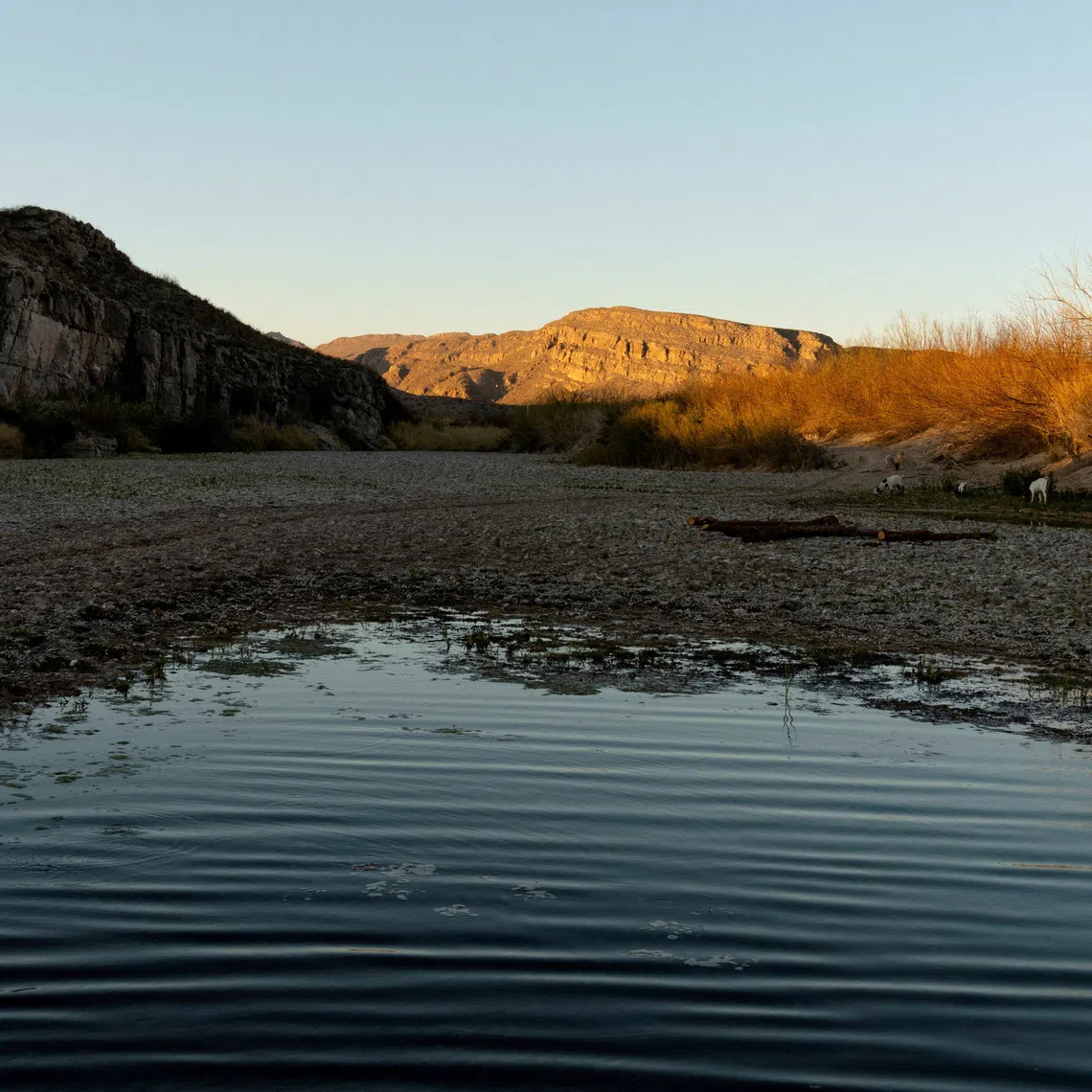 FILE PHOTO: The Rio Grande River separates Mexico and the United States in Big Bend National Park, Texas, U.S., February 23, 2025. REUTERS/Cheney Orr/File Photo